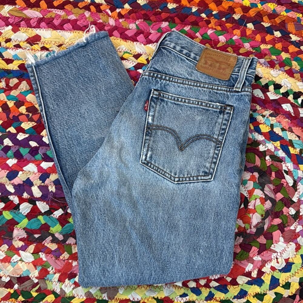 Levi’s White Oak Cone Denim Selvedge Distressed Blue Jeans